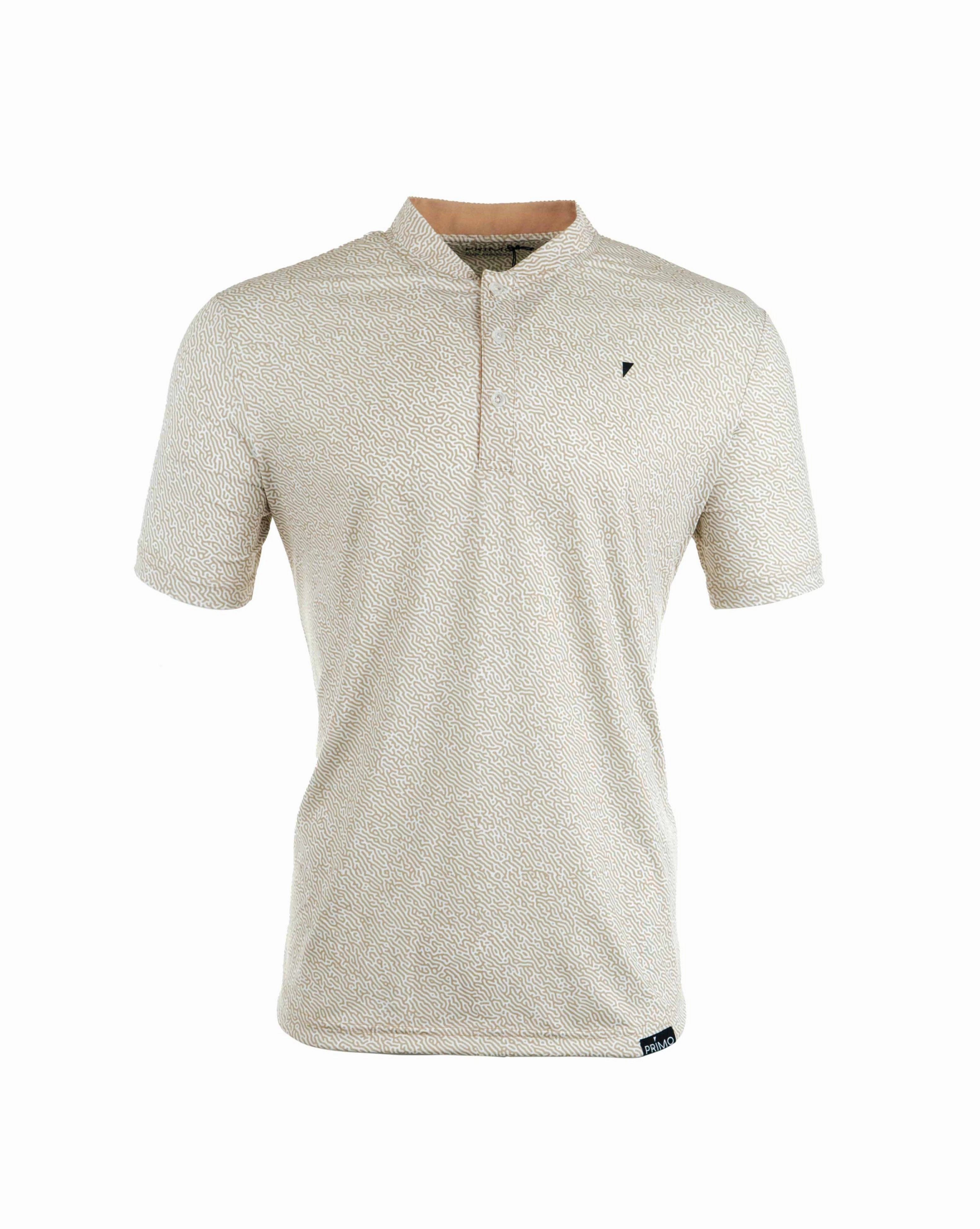 Breathable fabric Ventilated Back Panels Khaki Maze Blade Polo