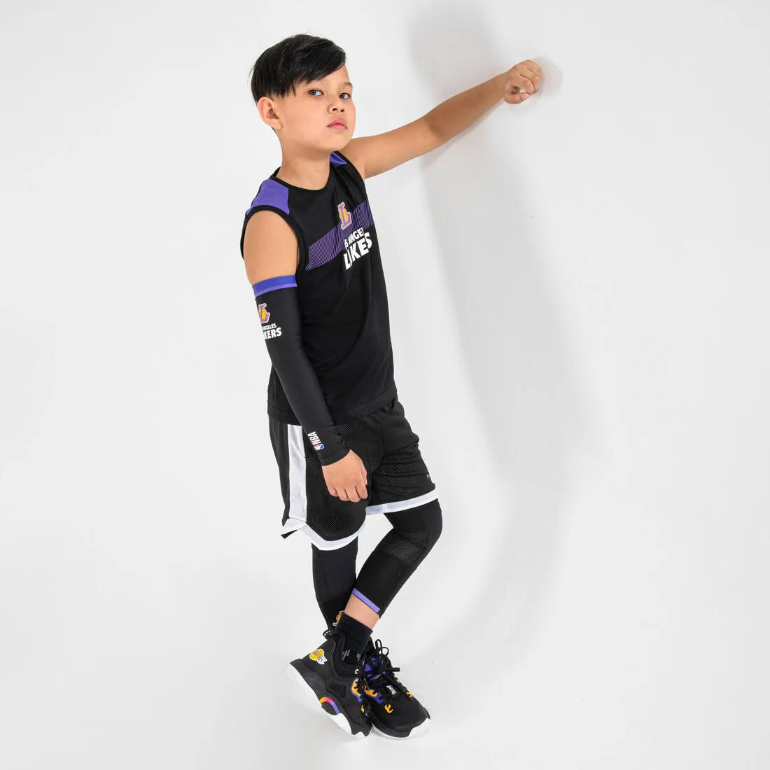 Kids' Basketball Sleeve E500 - NBA Los Angeles Lakers