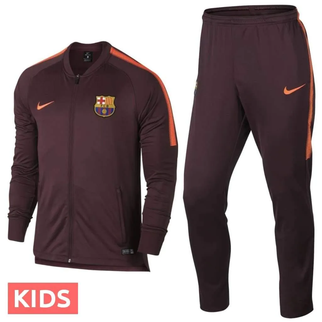 Kids - FC Barcelona UCL Training/Presentation Soccer Tracksuit 2017/18 - Nike