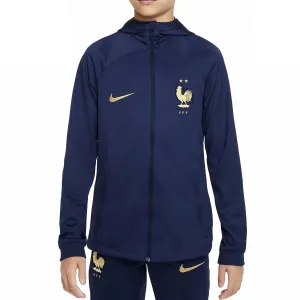 Kids - France hooded training presentation tracksuit 2022/23 - Nike