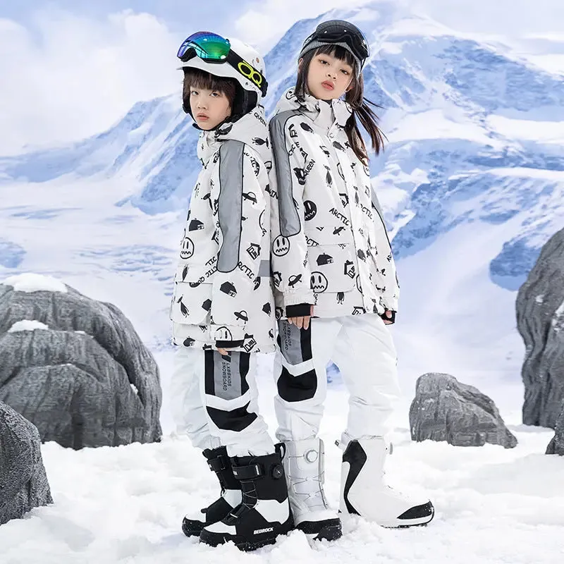 Kids Outdoor Ski Jacket & Pants Set