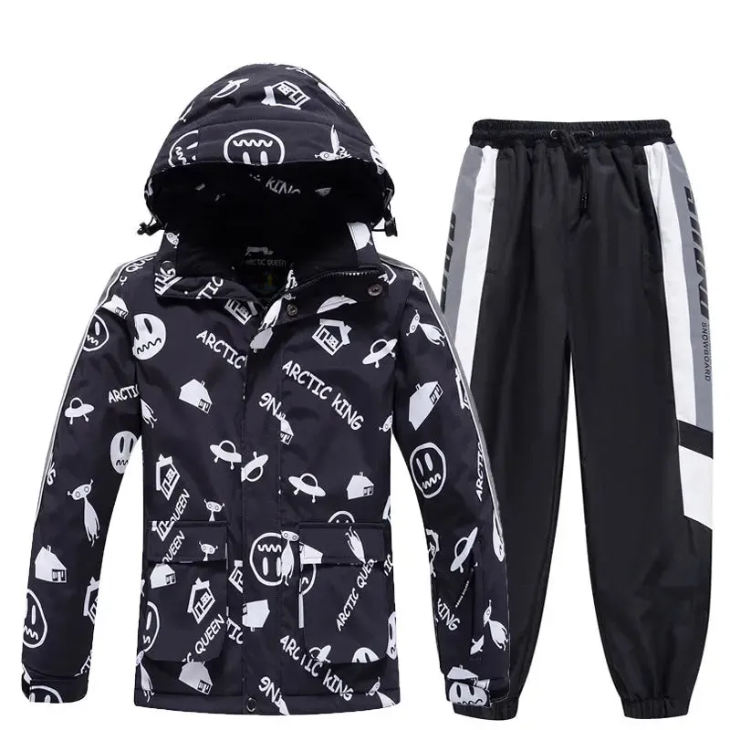 Kids Outdoor Ski Jacket & Pants Set