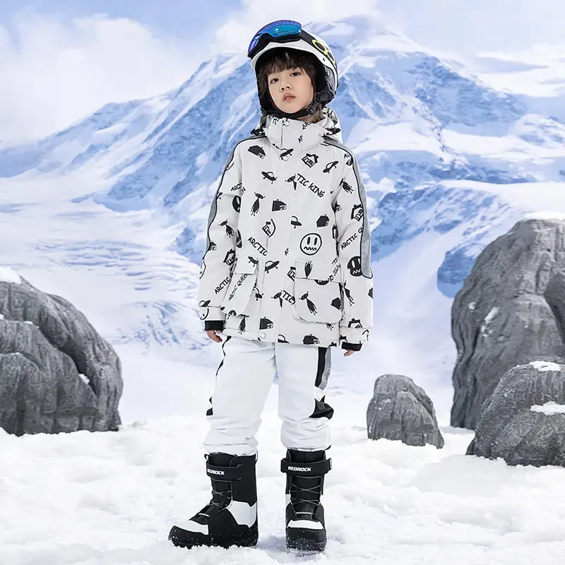 Kids Outdoor Ski Jacket & Pants Set