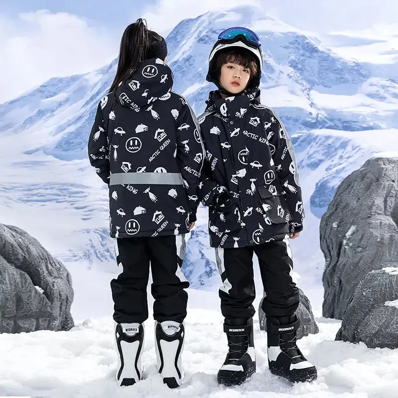 Kids Outdoor Ski Jacket & Pants Set