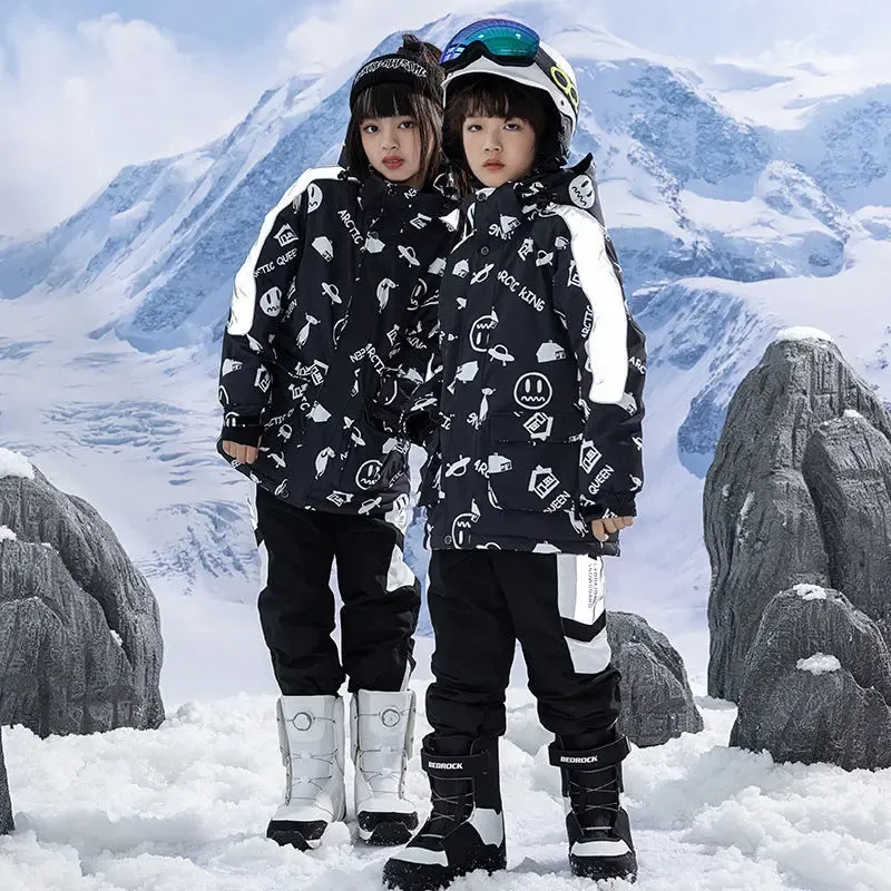 Kids Outdoor Ski Jacket & Pants Set