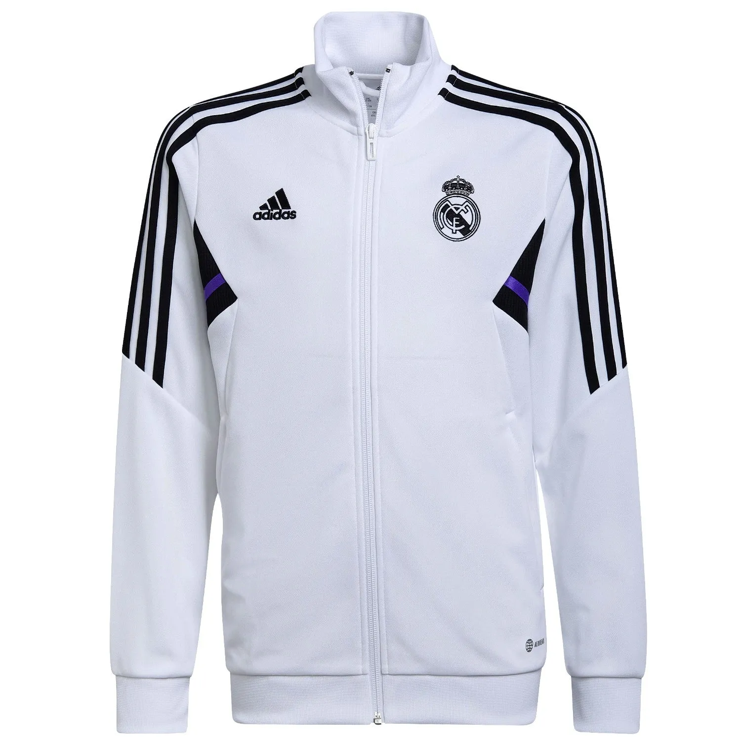 Kids - Real Madrid white training presentation tracksuit 2022/23 - Adidas