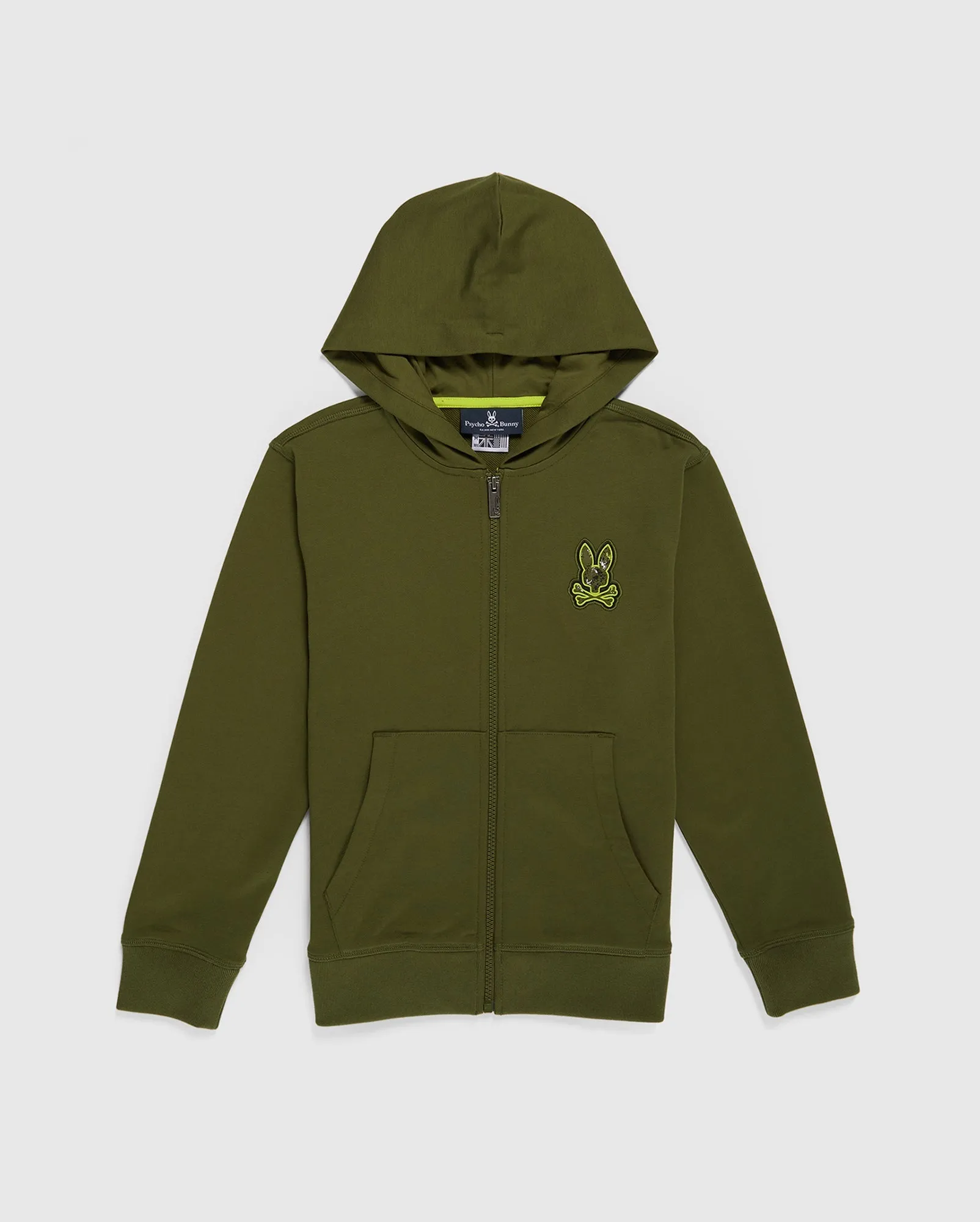 KIDS WAVERLY BUNNY LOGO ZIP HOODIE - B0H752U1FT