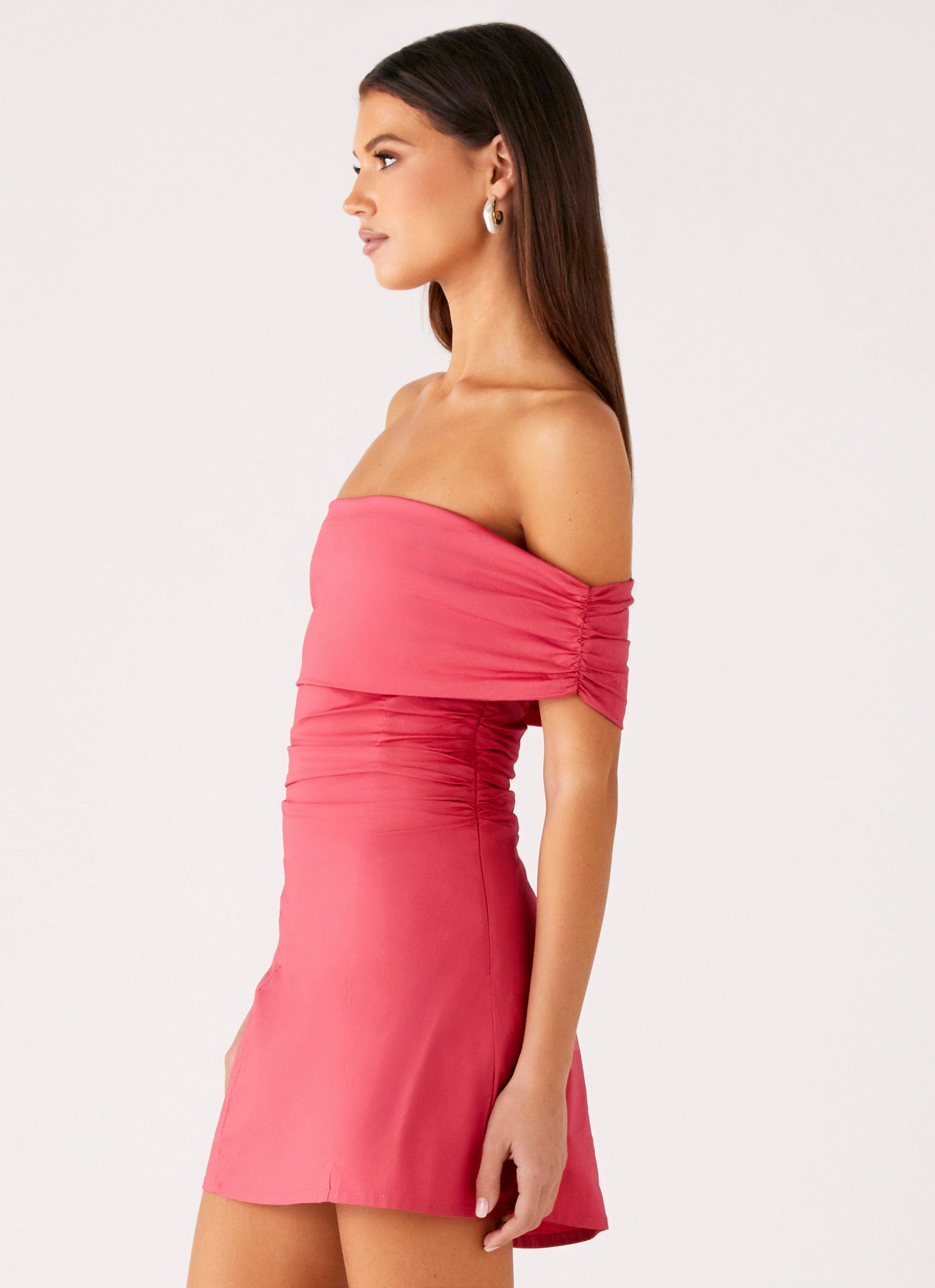 Kierra Mini Dress - Coral Office Smart
