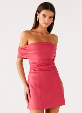 Kierra Mini Dress - Coral Easy Going