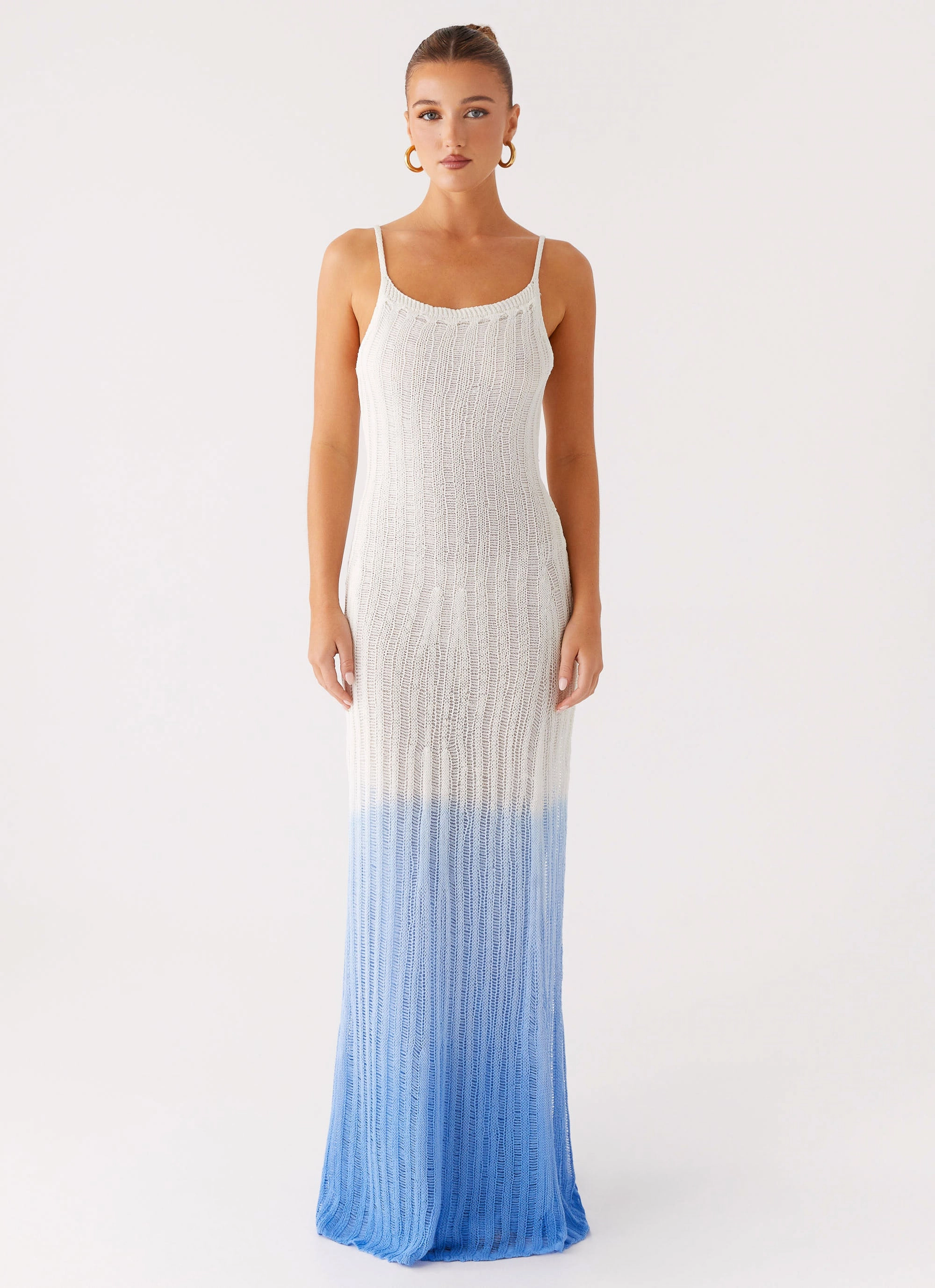 bold appearance Kiki Maxi Dress - Ombre Blue