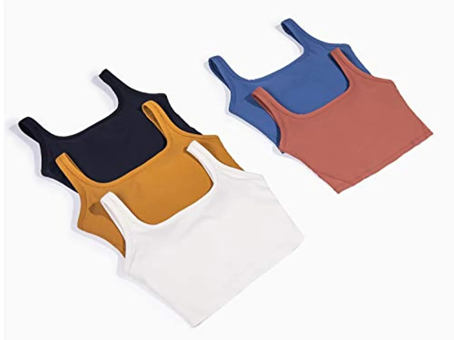 KIKIWING Women's Seamless Sports Bra Workout Crop Top Tank Tops for Women Long Lined Sports Bra Ribbed Crop Top Fitness