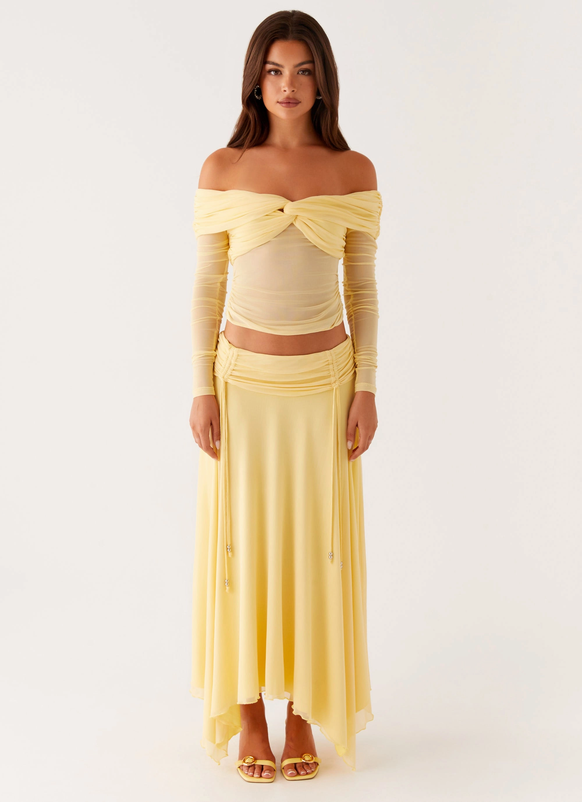 Kirrabilli Midi Skirt - Yellow Performance Ready Reflective Trim Options