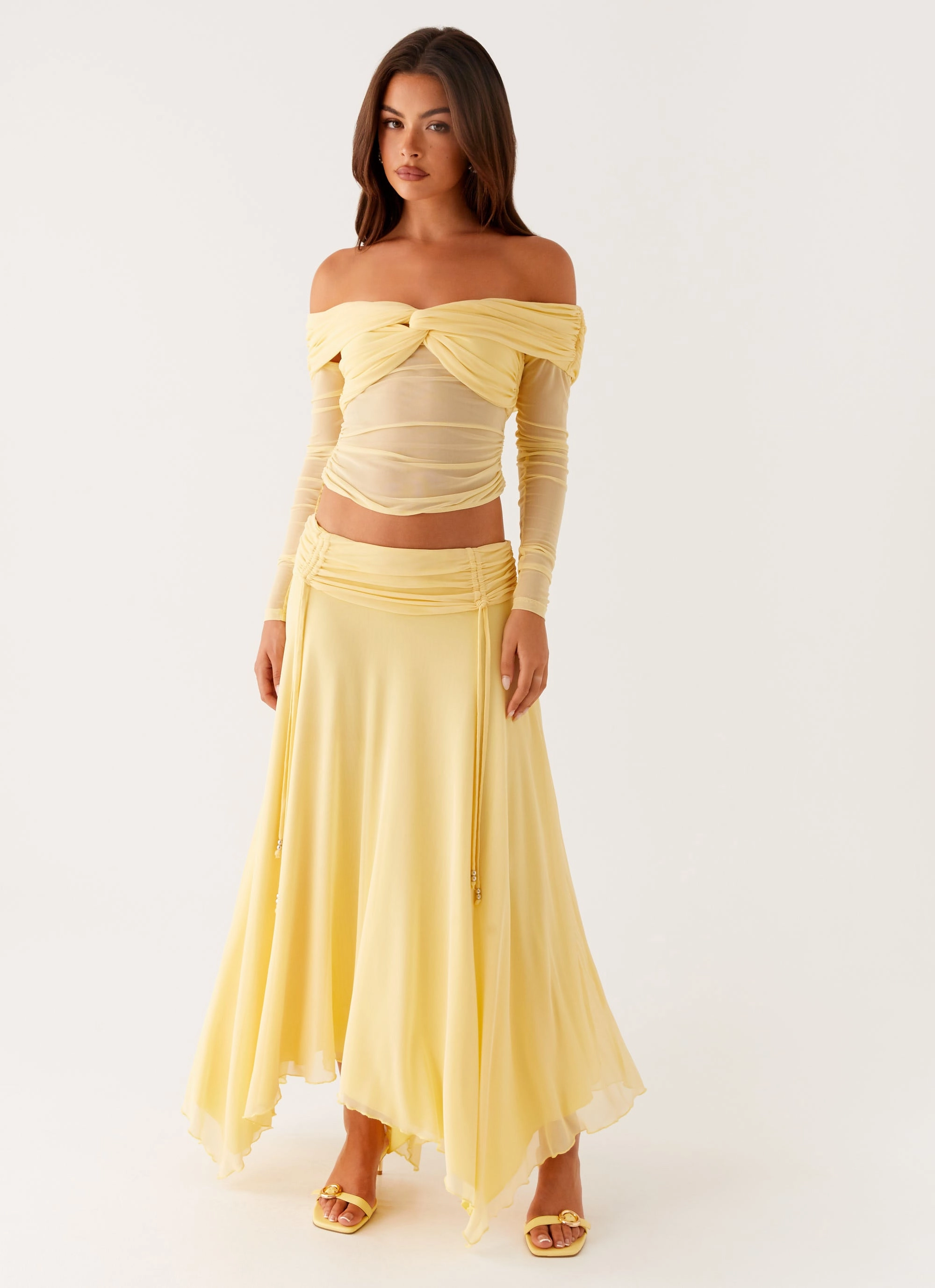 Kirrabilli Midi Skirt - Yellow Anti Odor Treatment