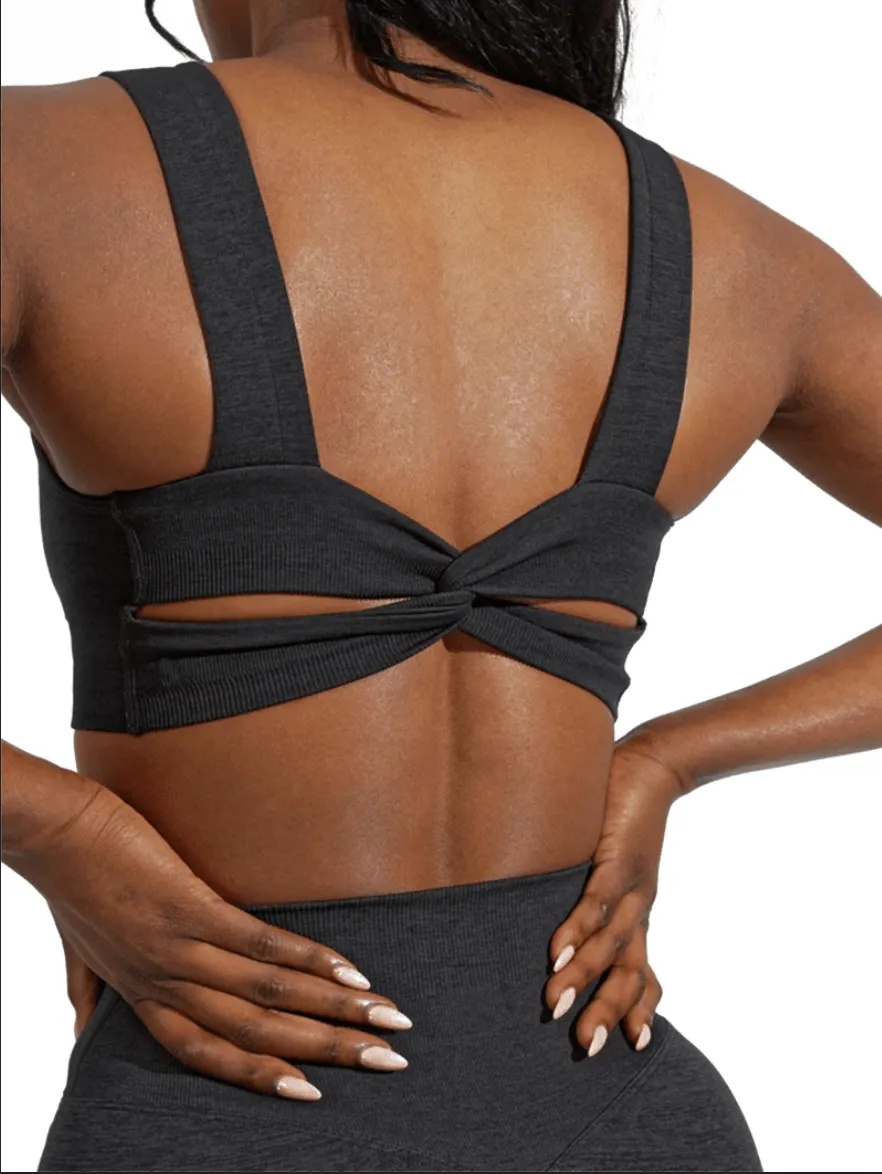 Klara Organic Cotton Twist Back Sport Bra