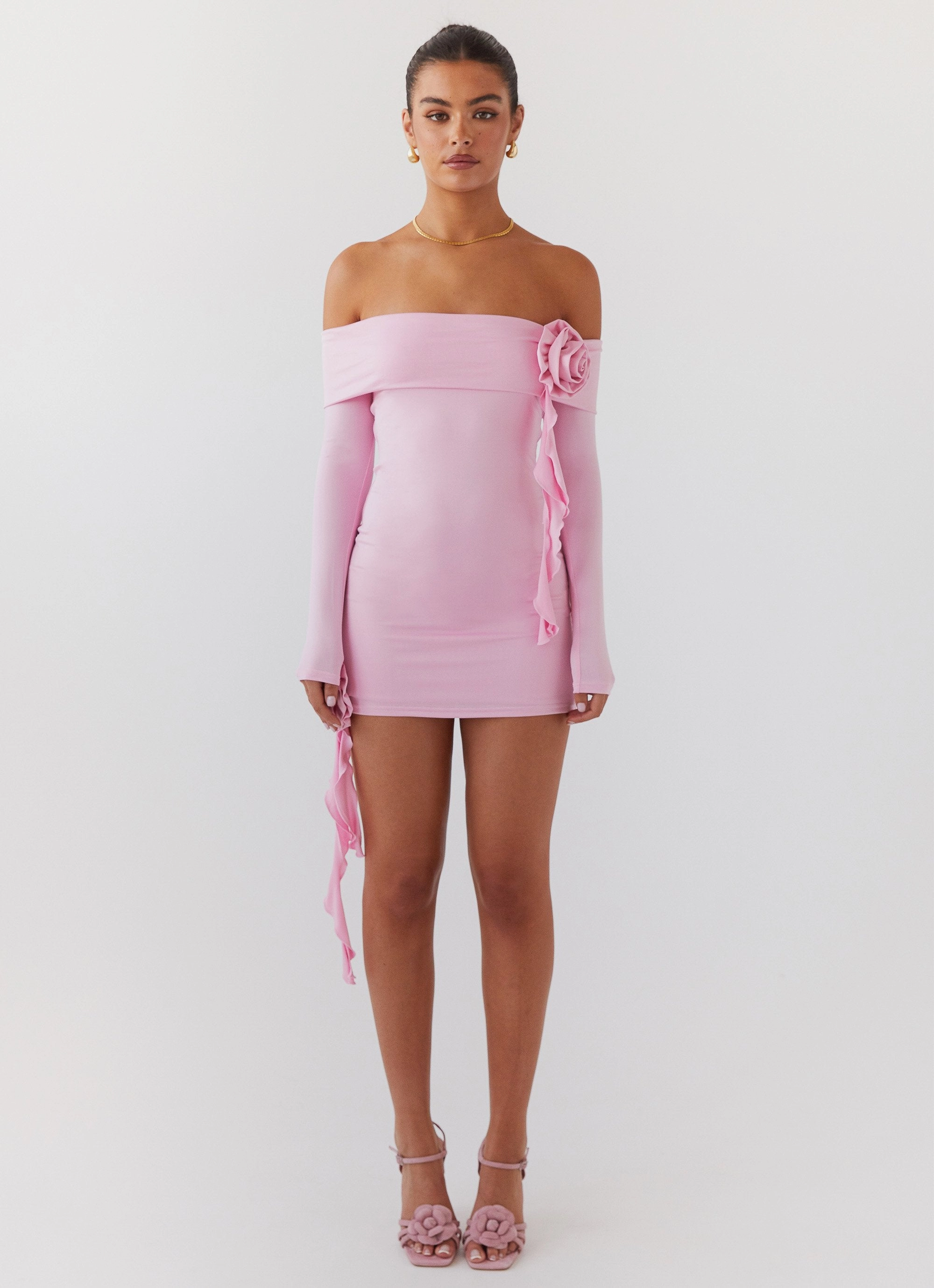 Cecilia Rose Mini Dress - Candy Dew Glow Modern Silhouette