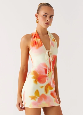 Warm Palette Know You Better Mini Dress - Mimosa Blossom