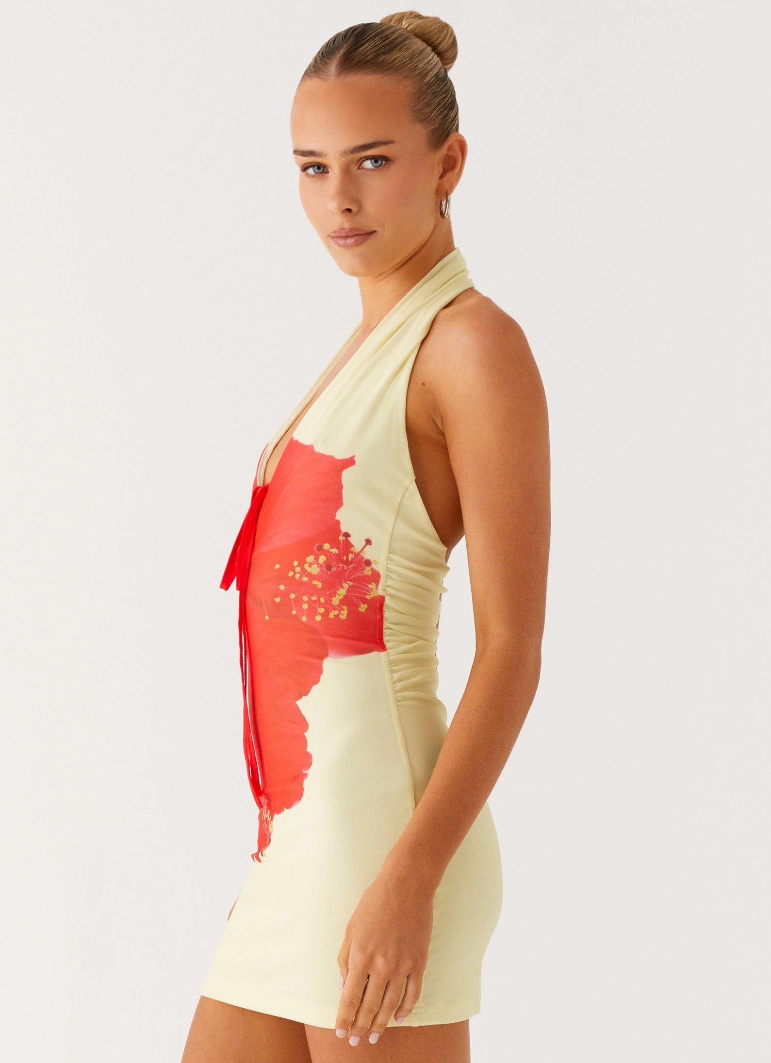 Know You Better Mini Dress - Scarlet Floral Lightweight Piece