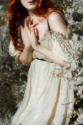 Breathable Weave Fabric La Luna 11 | old lace linen dress