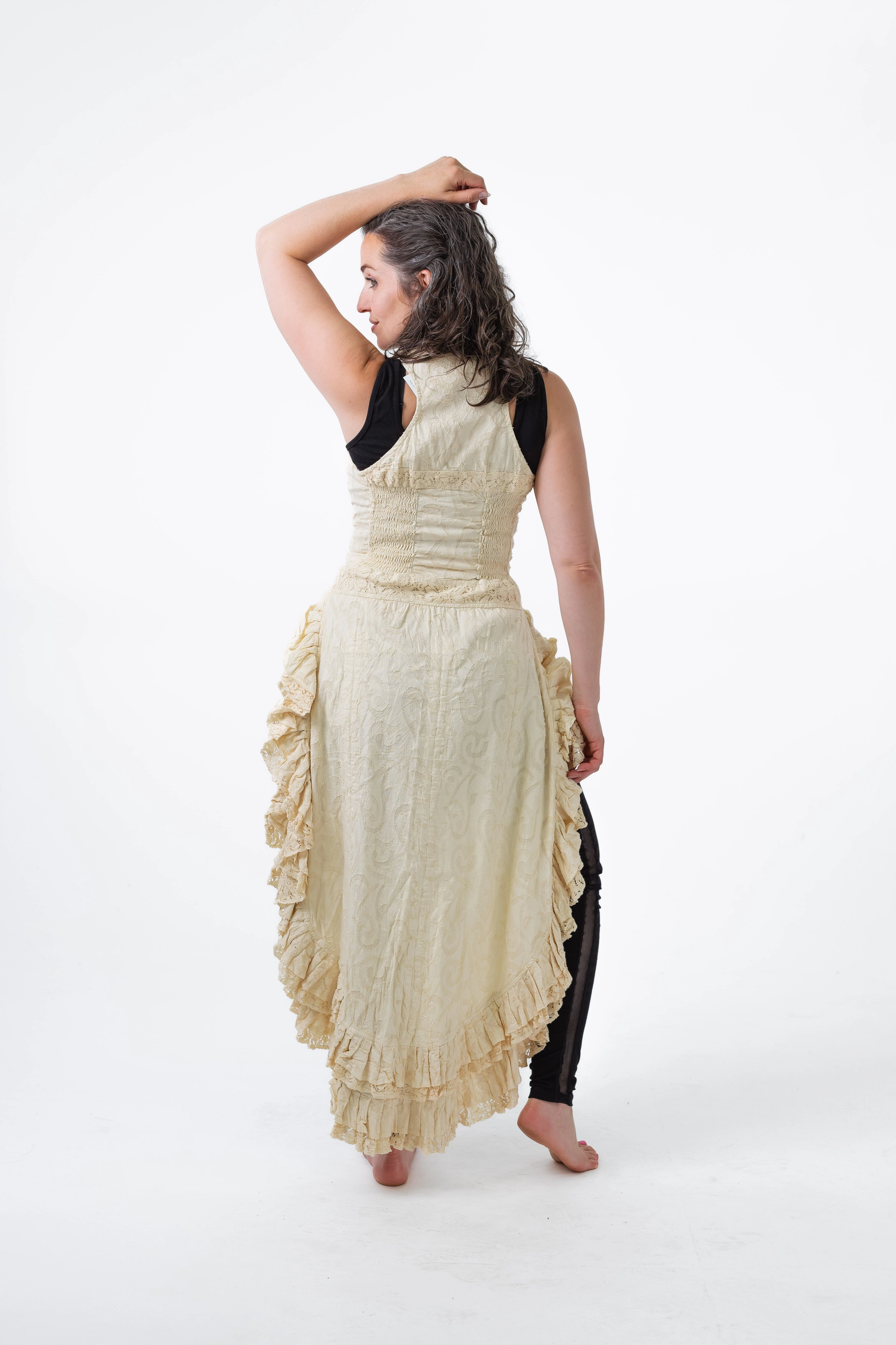 Curved Hem Compact Weave Fabric La Reine