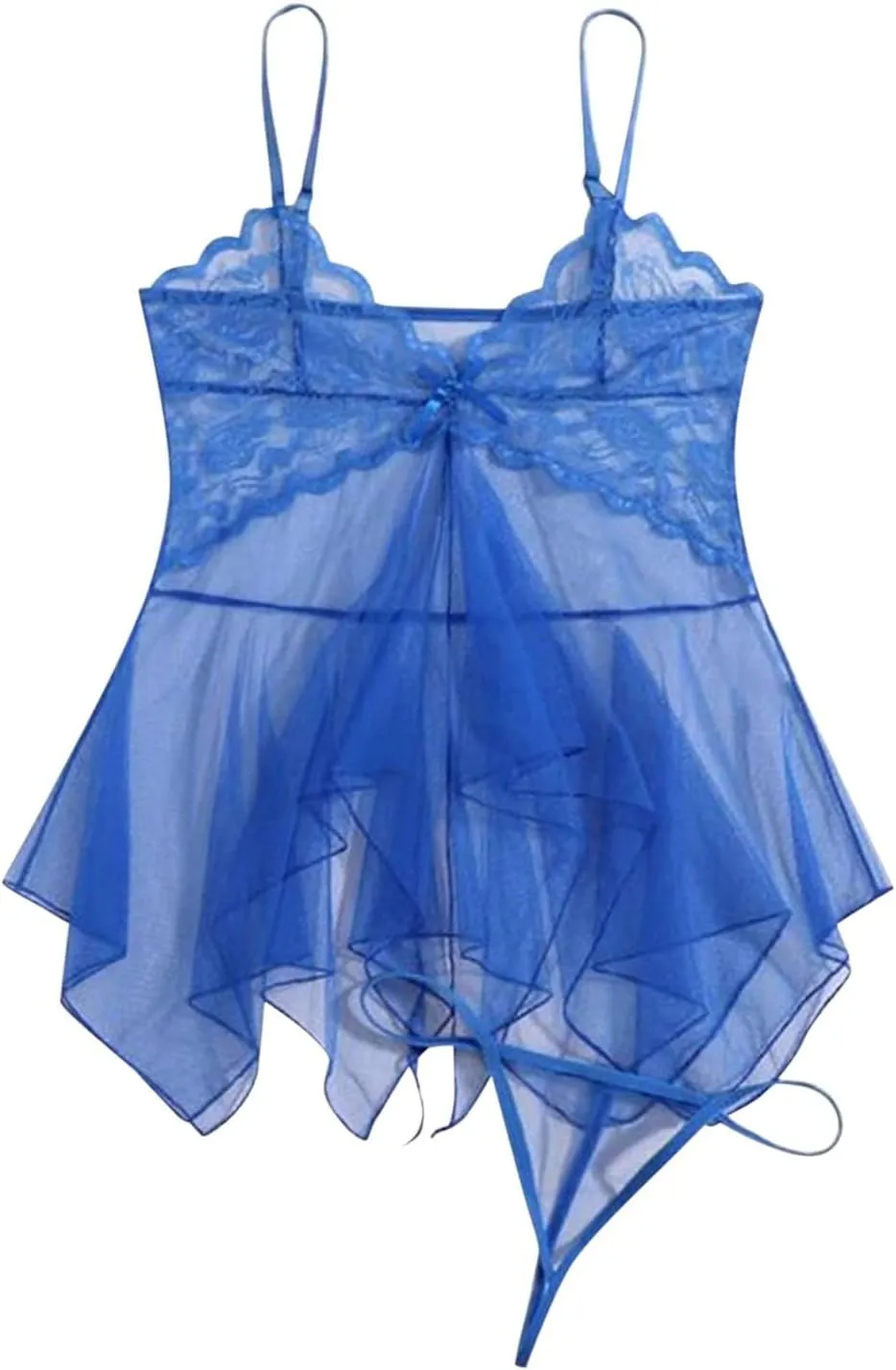 Lace Babydoll Lingerie Set for Women,Sheer Mesh with G-String,Perfect for Romantic Nights