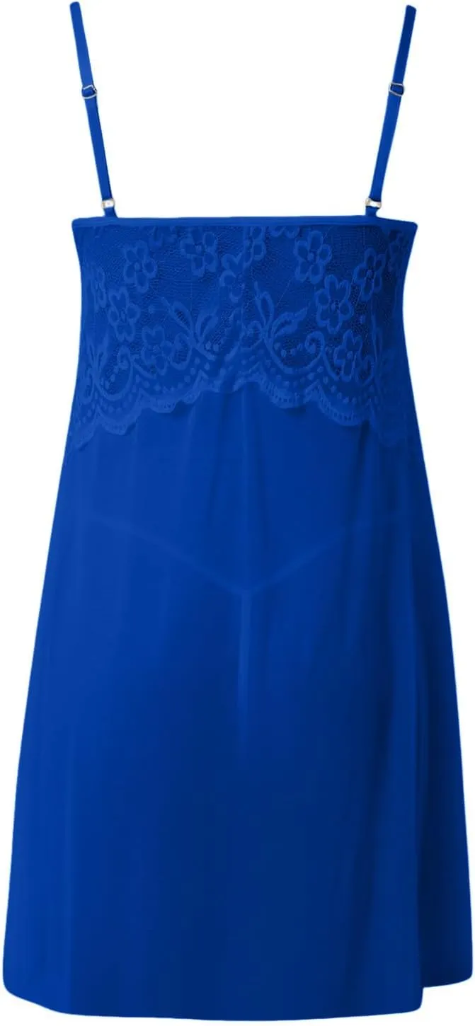 Lace Womens Sexy Lingerie Embroidered Babydoll Chemise Kinky Teddy Naughty Slip Dress Flattering Nightwear Slutty