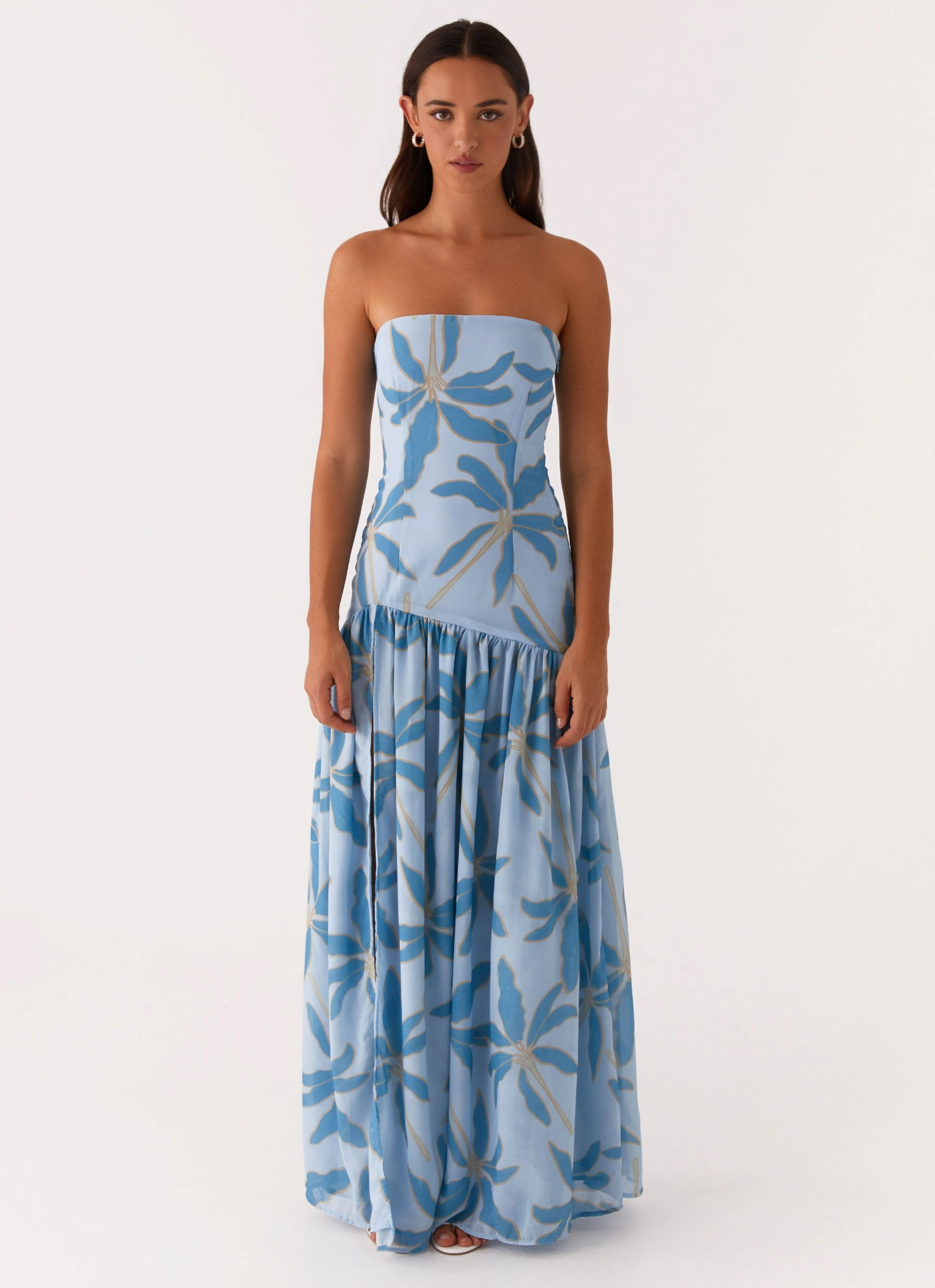 Eden Strapless Maxi Dress - Opulent Blue Timeless Design