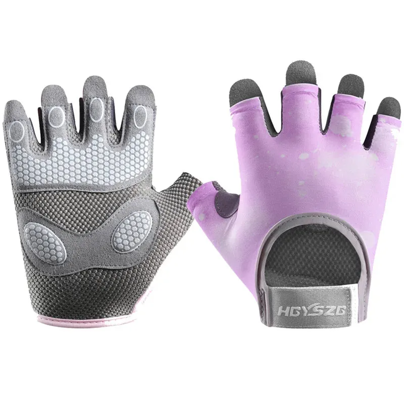 Lady Glams Wear Half-Finger Weightlifting Gloves