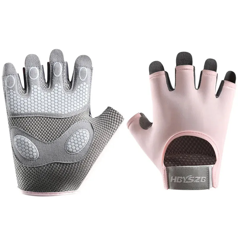 Lady Glams Wear Half-Finger Weightlifting Gloves
