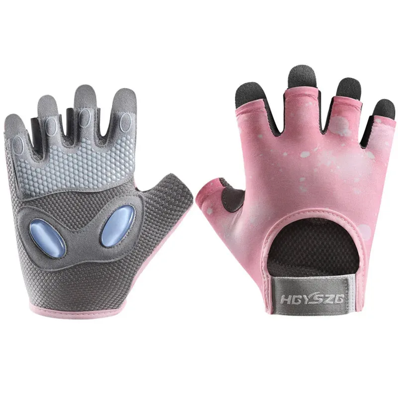 Lady Glams Wear Half-Finger Weightlifting Gloves