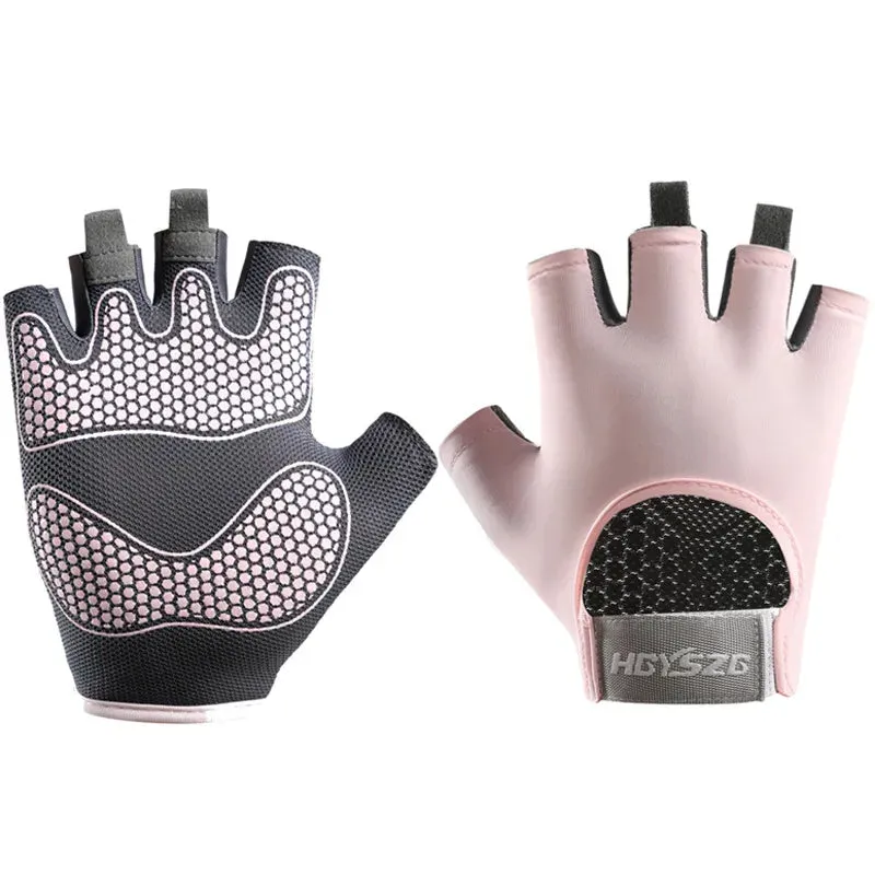 Lady Glams Wear Half-Finger Weightlifting Gloves