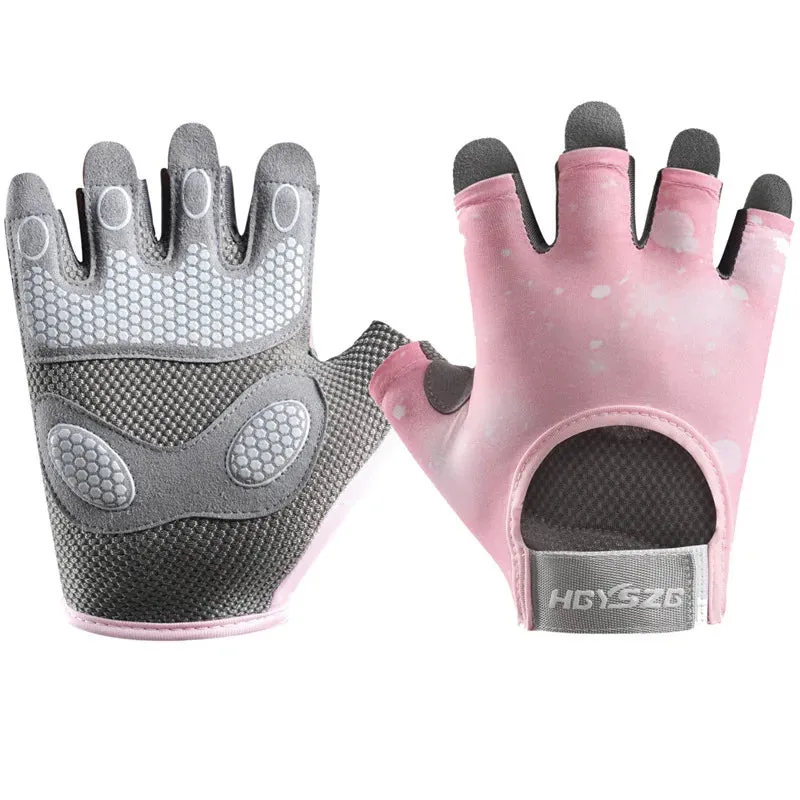 Lady Glams Wear Half-Finger Weightlifting Gloves