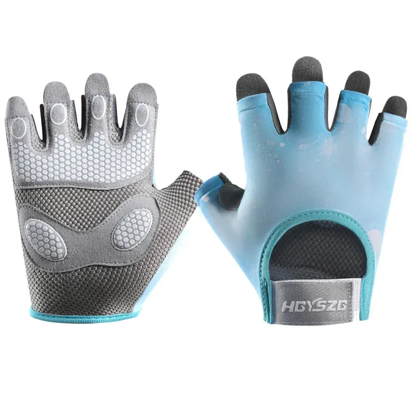 Lady Glams Wear Half-Finger Weightlifting Gloves