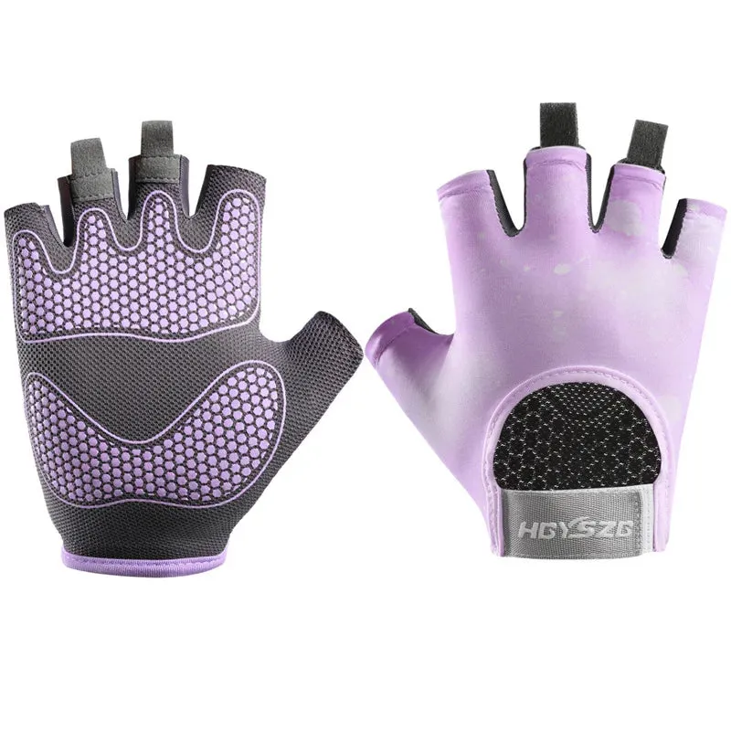 Lady Glams Wear Half-Finger Weightlifting Gloves