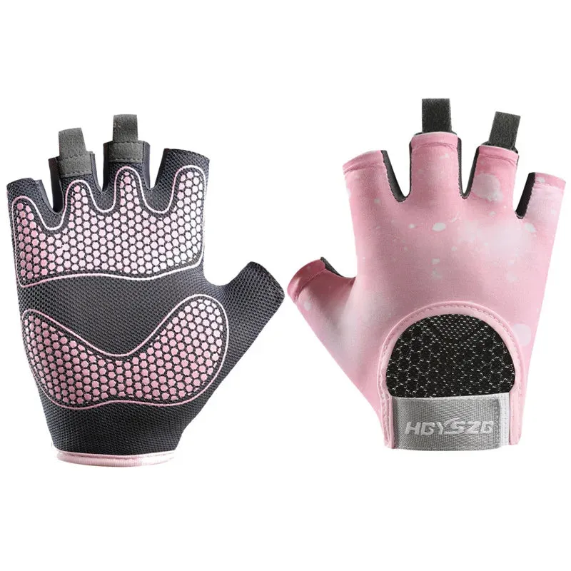 Lady Glams Wear Half-Finger Weightlifting Gloves