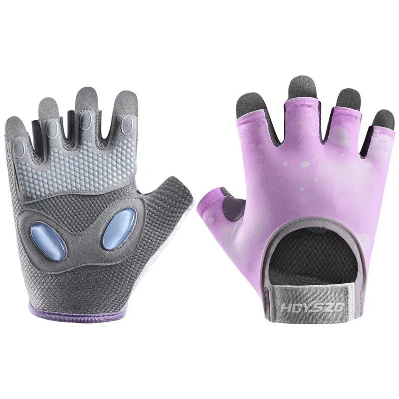 Lady Glams Wear Half-Finger Weightlifting Gloves