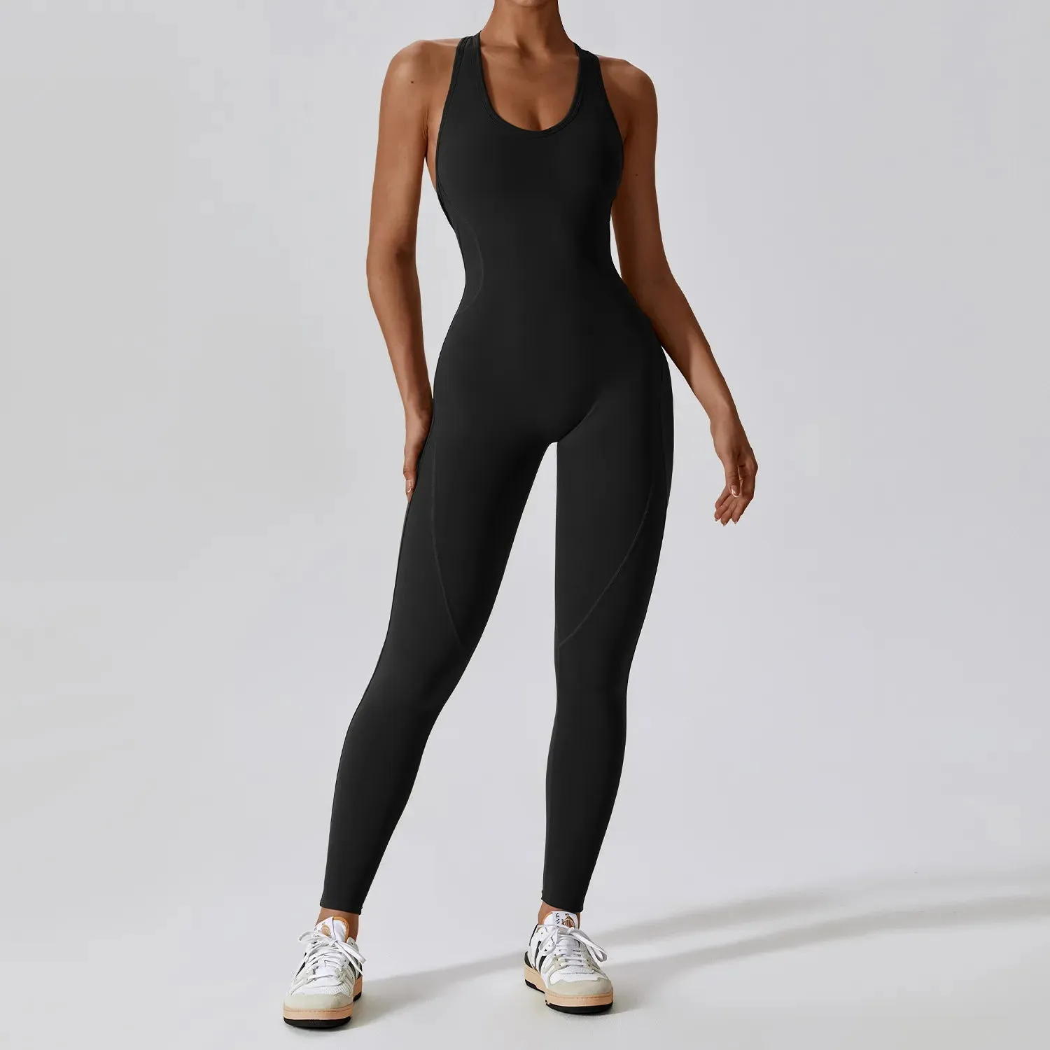 Lady Glams Yoga Jumpsuit: Fitness Sports Overalls & Gym Clothing Set