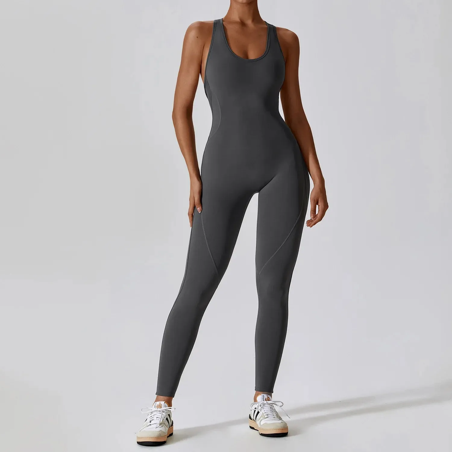 Lady Glams Yoga Jumpsuit: Fitness Sports Overalls & Gym Clothing Set
