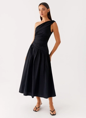 Bold Mood Janessa Midi Dress - Black