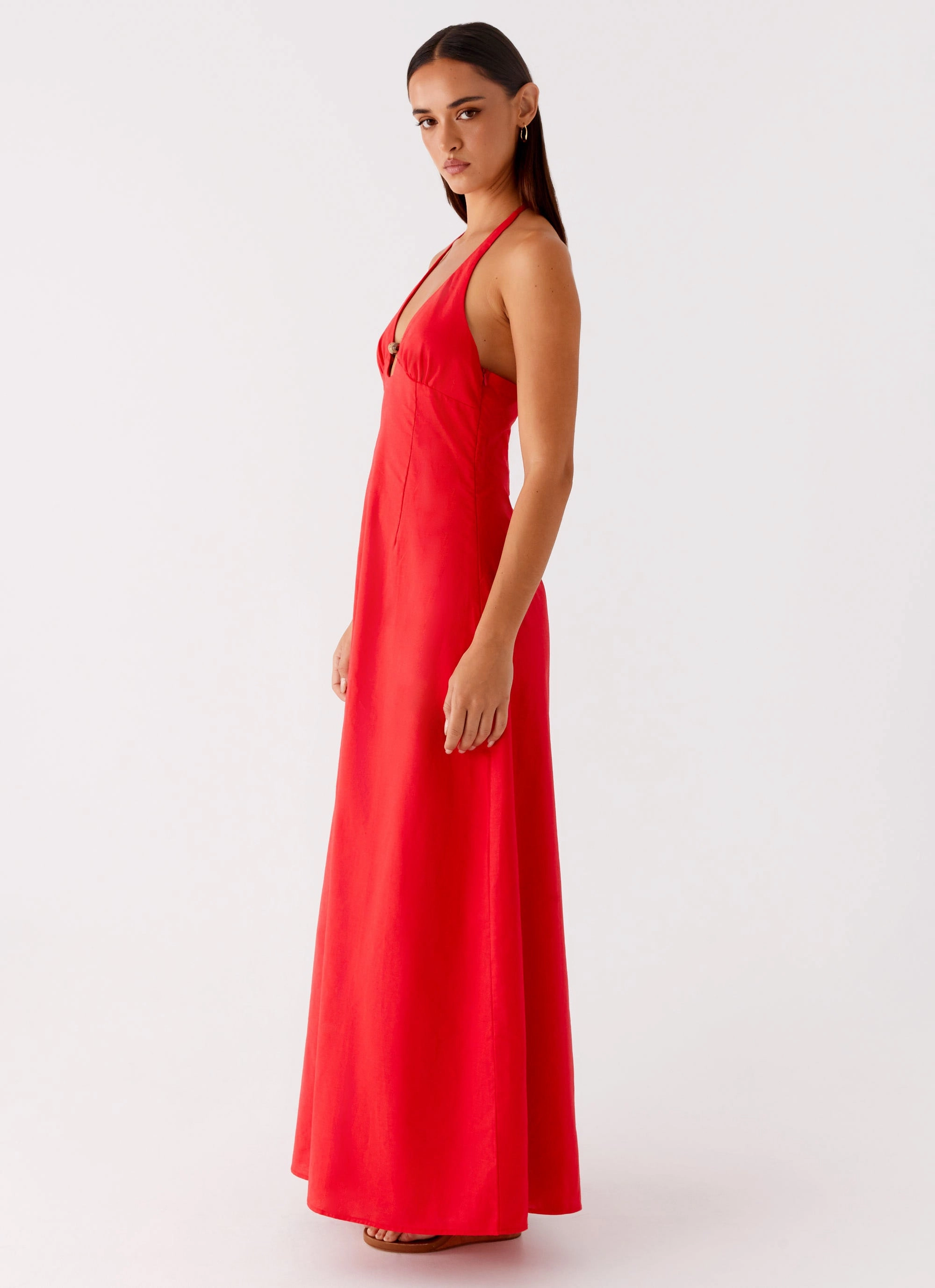Zana Maxi Dress - Red Chic and Cozy