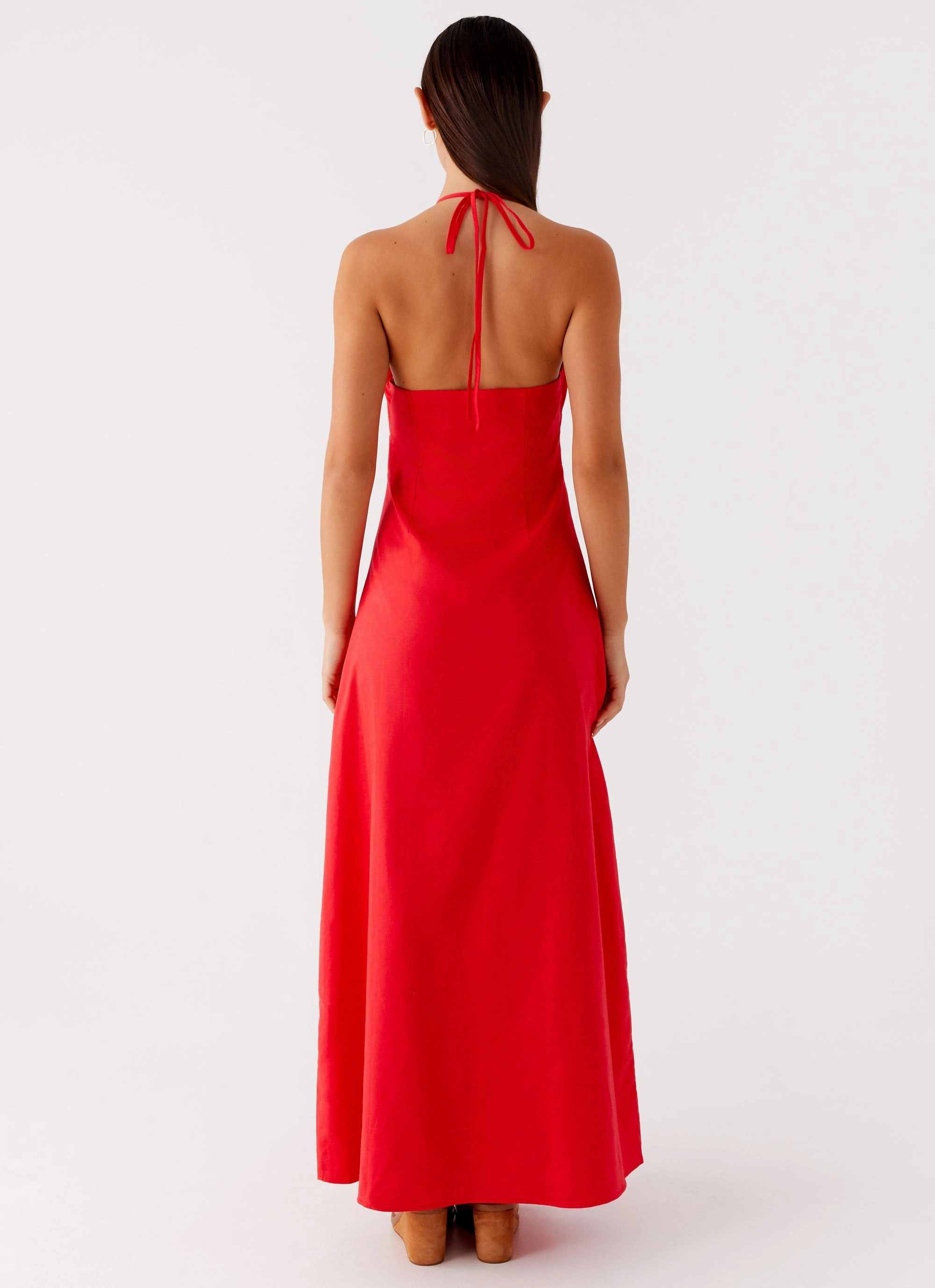 Soft Detail Zana Maxi Dress - Red