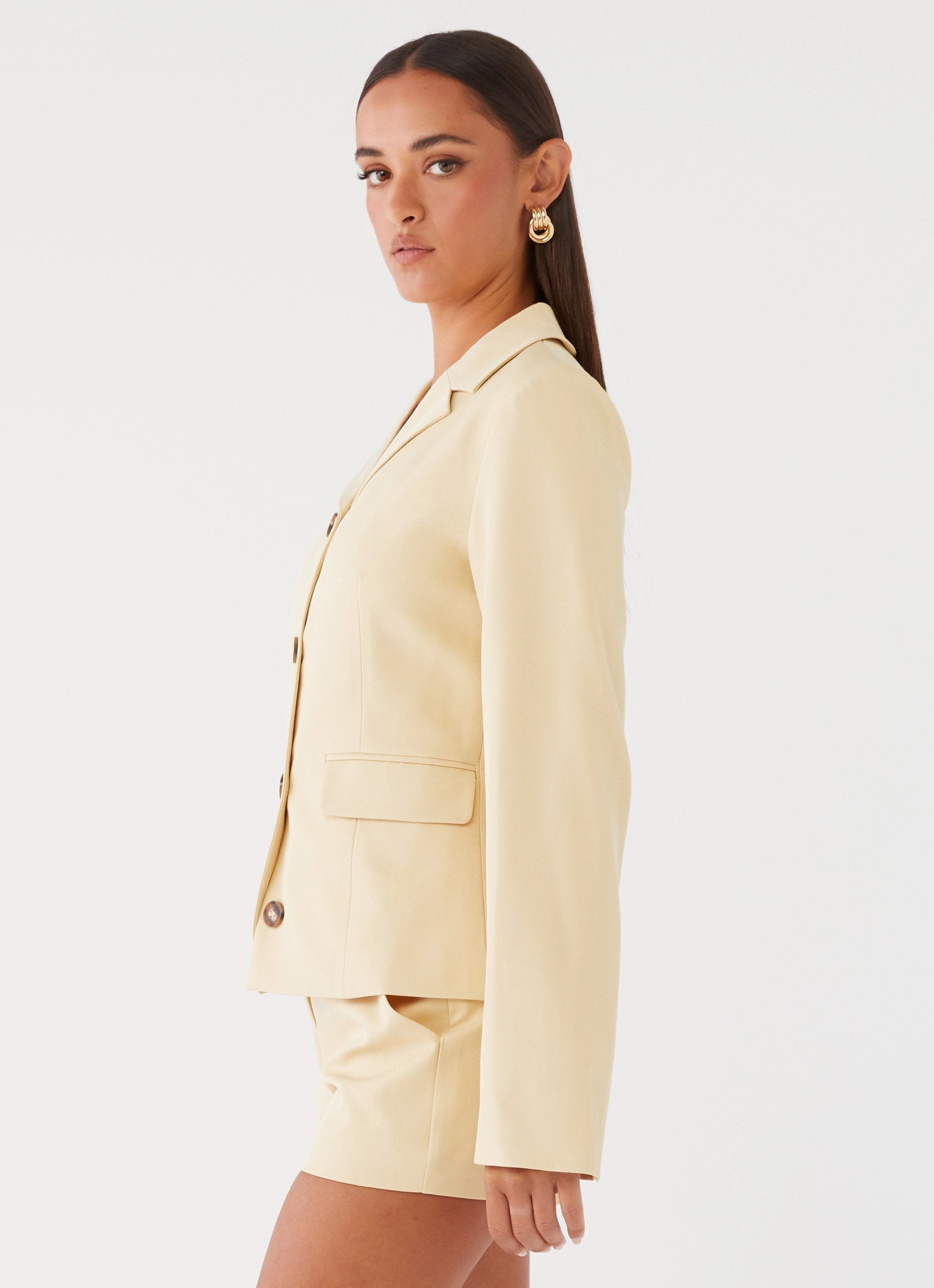 Basic Travel Fit Mercury Fitted Jacket - Butter