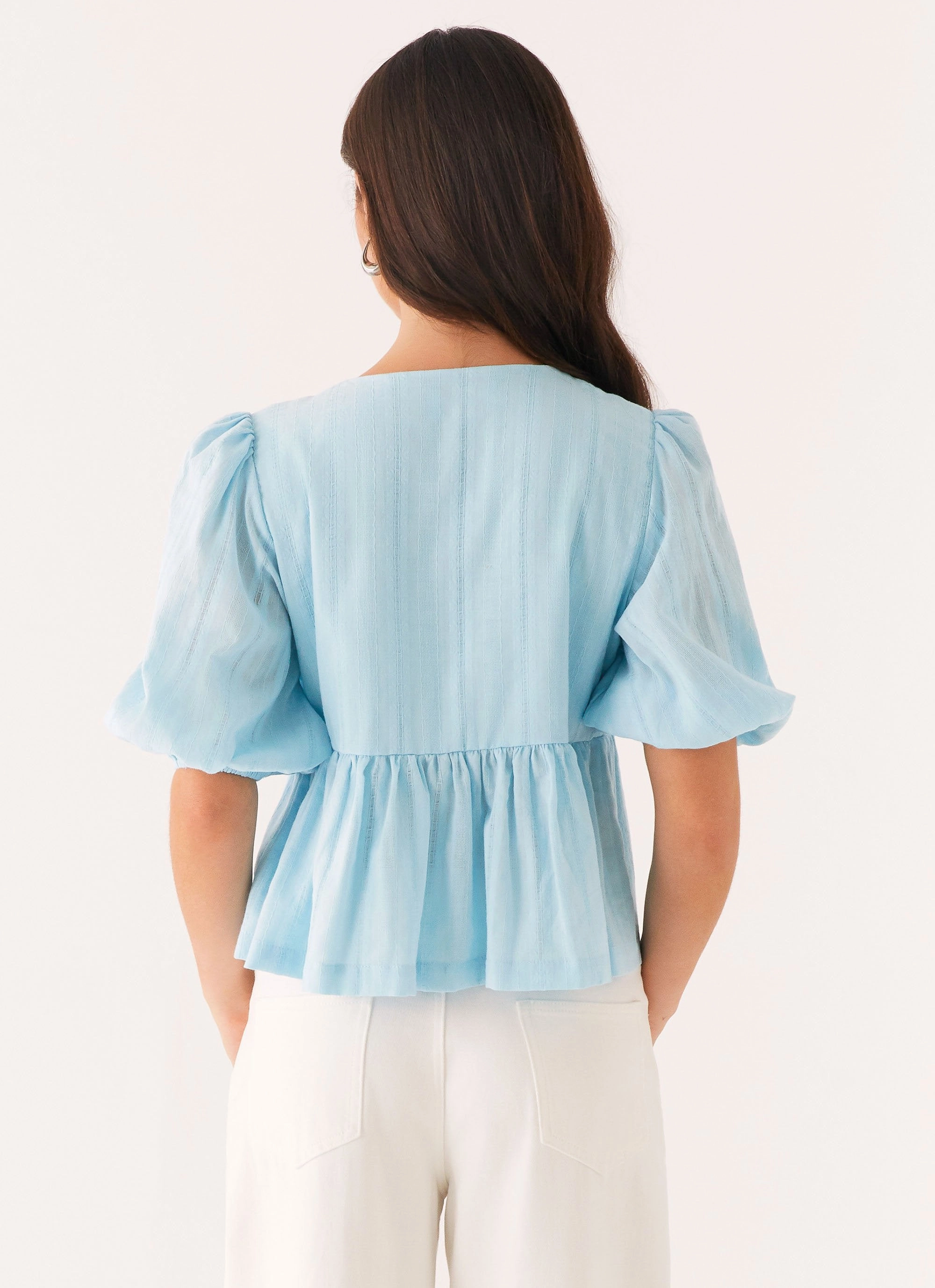 AntiSlipGrip Seamless Design Western Wind Tie Top - Blue