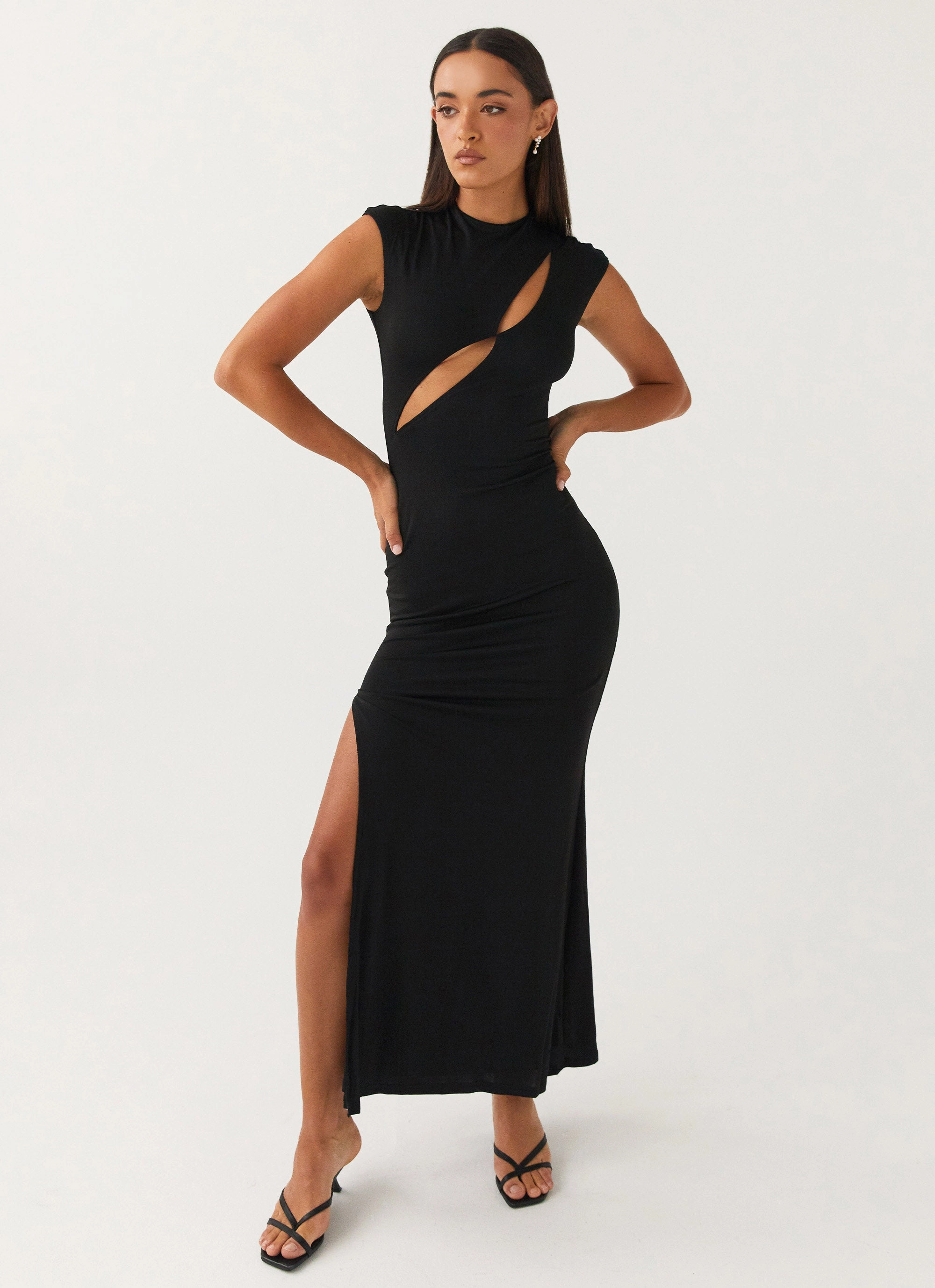 Special Affair Maxi Dress - Black Blush Shade City Flow