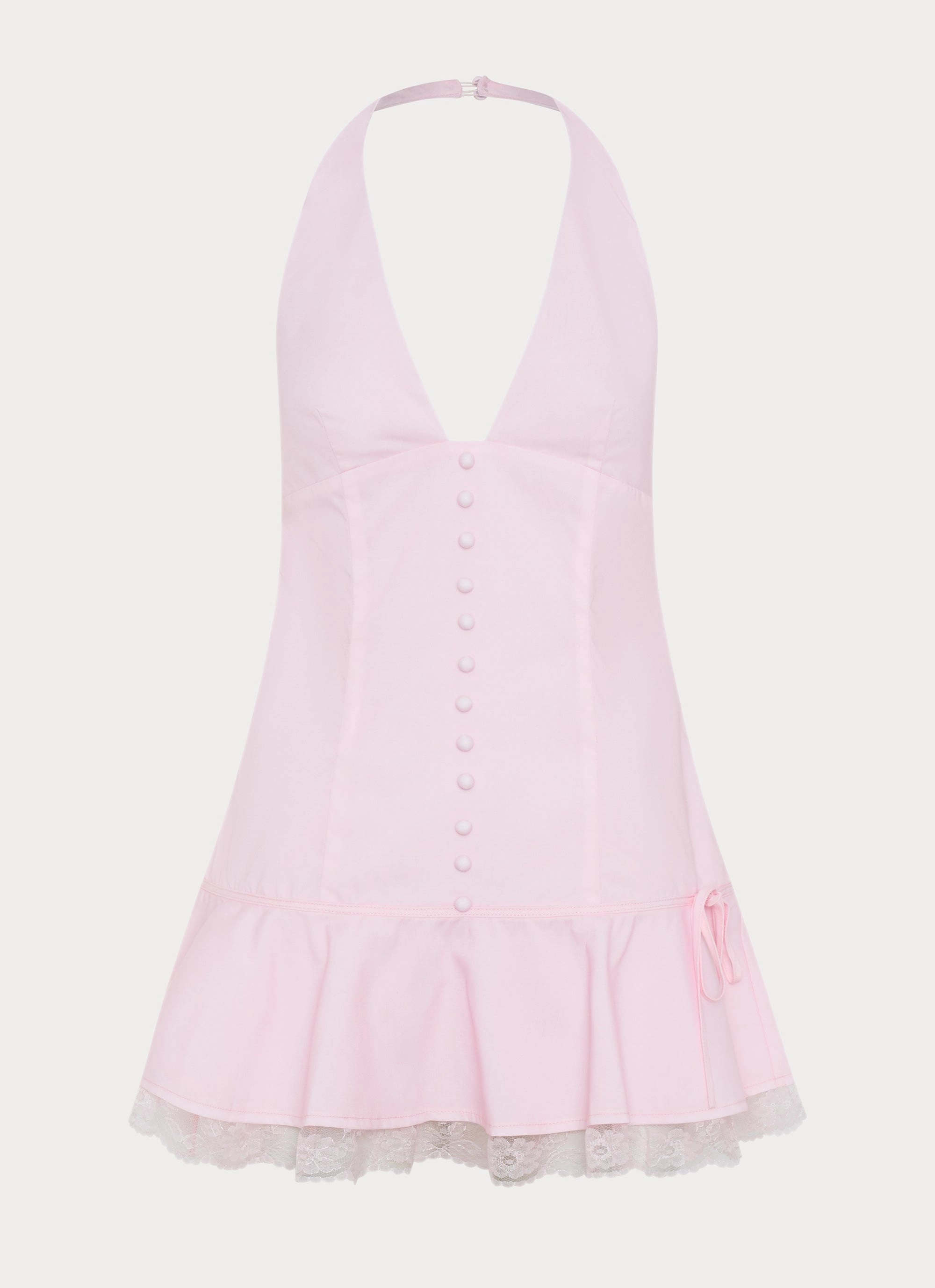 Sami Mini Dress - Pink Polished Cut