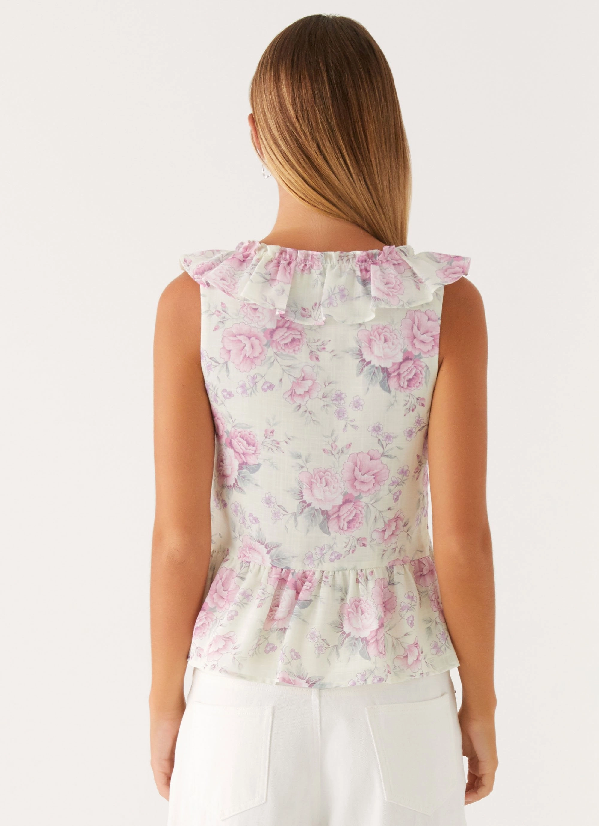 Layne Top - Vintage Floral Midweight Texture