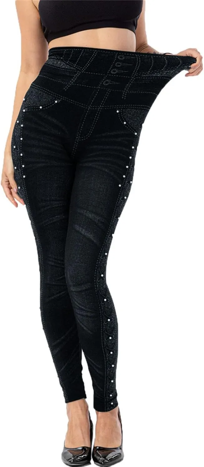 LCMTWX Butt Lifting Leggings for Women Leggings Christmas Pants Slim Long Elastic Pants Butt Lifting Leggings Thermal