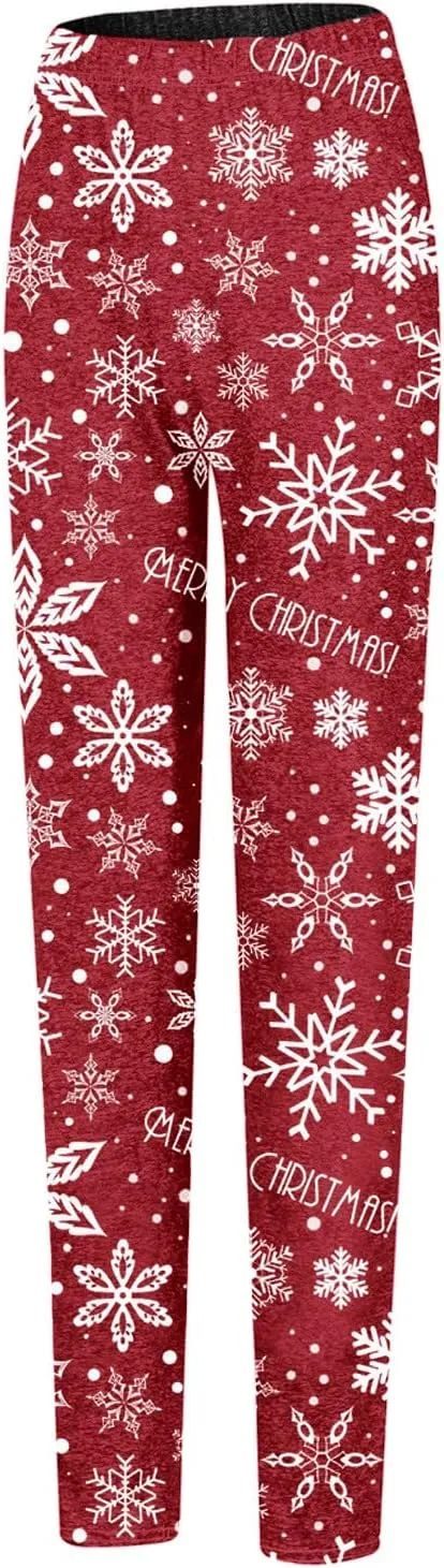 LCMTWX Leggings Sport Pants Yoga Fashion Casual Women High Waist Print Size Pants Leggings