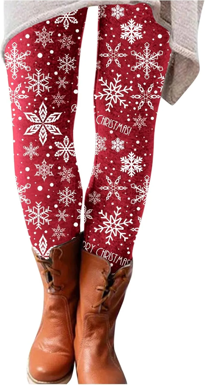 LCMTWX Leggings Sport Pants Yoga Fashion Casual Women High Waist Print Size Pants Leggings