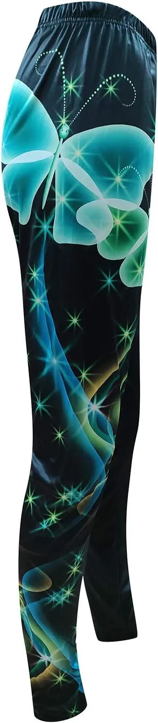 LCMTWX Leggings Sport Pants Yoga Fashion Casual Women High Waist Print Size Pants Leggings