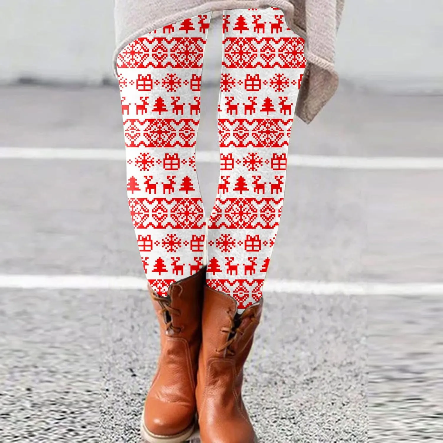 LCMTWX Leggings Sport Pants Yoga Fashion Casual Women High Waist Print Size Pants Leggings